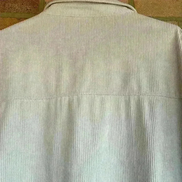 Amazon cozy fall long sleeve cream corduroy button front shacket L - Picture 6 of 6